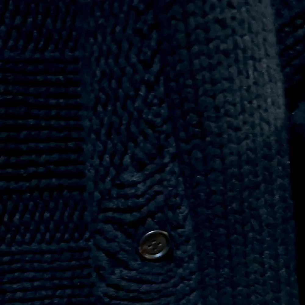 Theory Cardigan Women 2 Cotton Wool Cashmere Blend Black  Scarf Attach - Picture 8 of 15